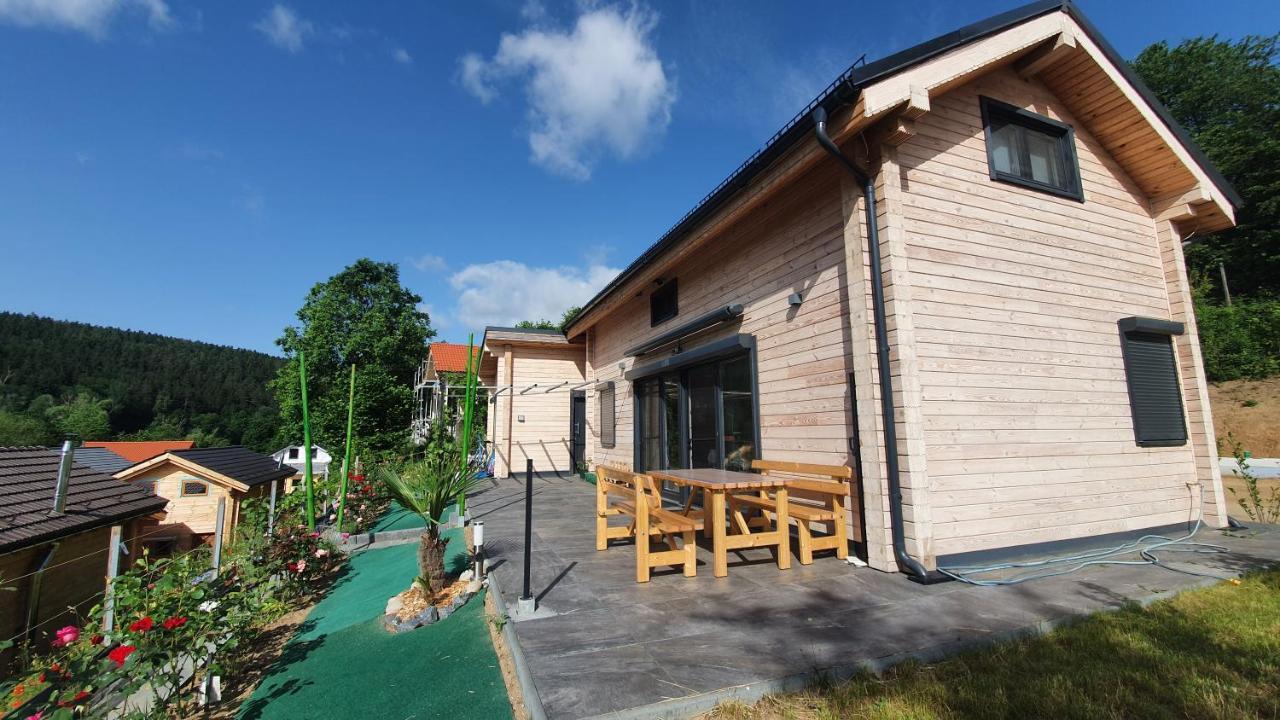 Holzhaus Am See Mit Panoramablick Trausnitz Kültér fotó